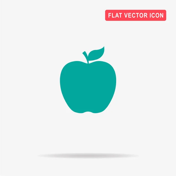 Apple Symbool Vectorillustratie Concept Voor Ontwerp — Stockvector
