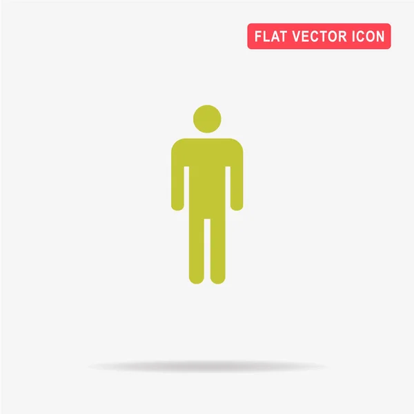 Man Icon Vector Concept Illustration Design — Stock Vector