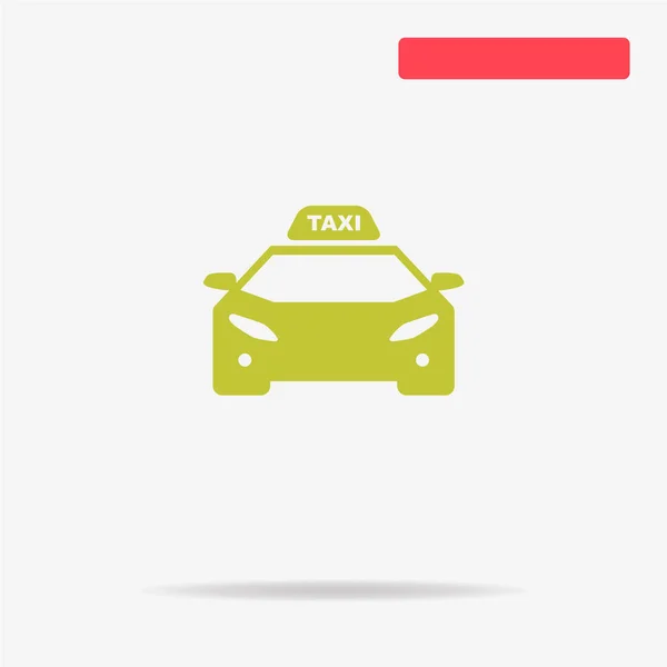 Icona Del Taxi Illustrazione Concettuale Vettoriale Design — Vettoriale Stock