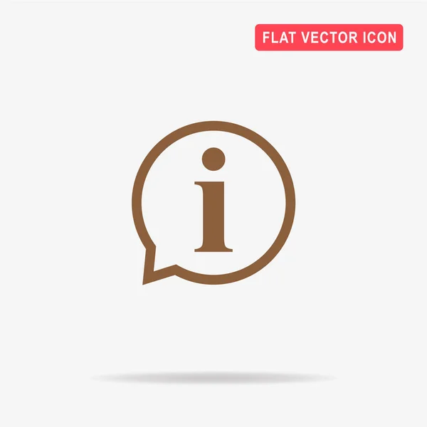 Значок Информационного Знака Векторная Концепция — стоковый вектор