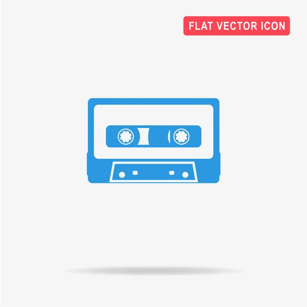 Icono Cassette Ilustración Del Concepto Vectorial Para Diseño — Vector de stock