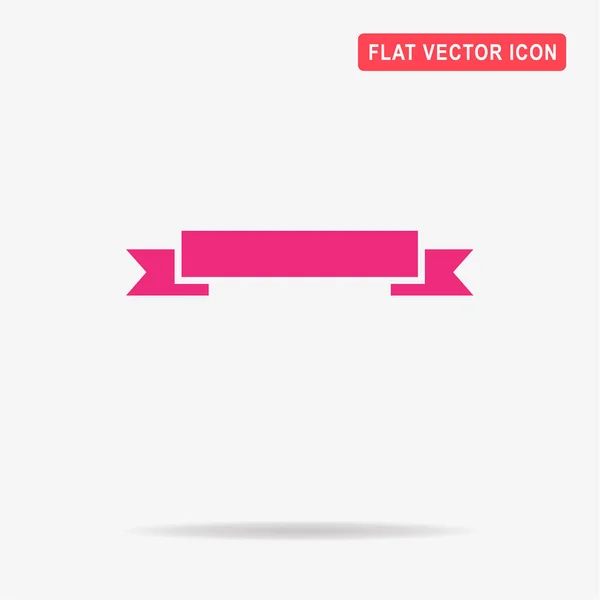 Ribbon Icon Vector Concept Illustration Design — Stock Vector