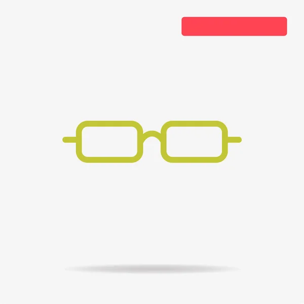 Glasses Icon Vector Concept Illustration Design — Stock Vector