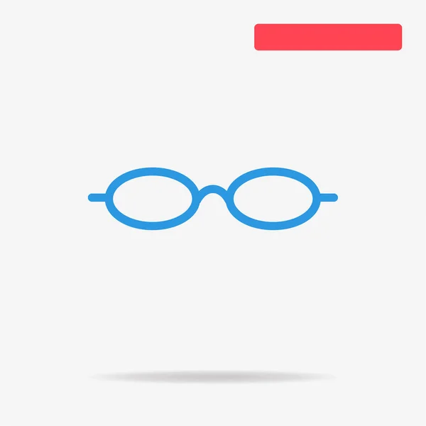 Glasses Icon Vector Concept Illustration Design — Stock Vector