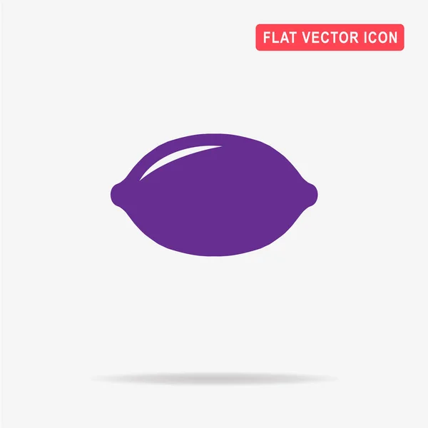Icône Citron Illustration Vectorielle Concept Pour Design — Image vectorielle