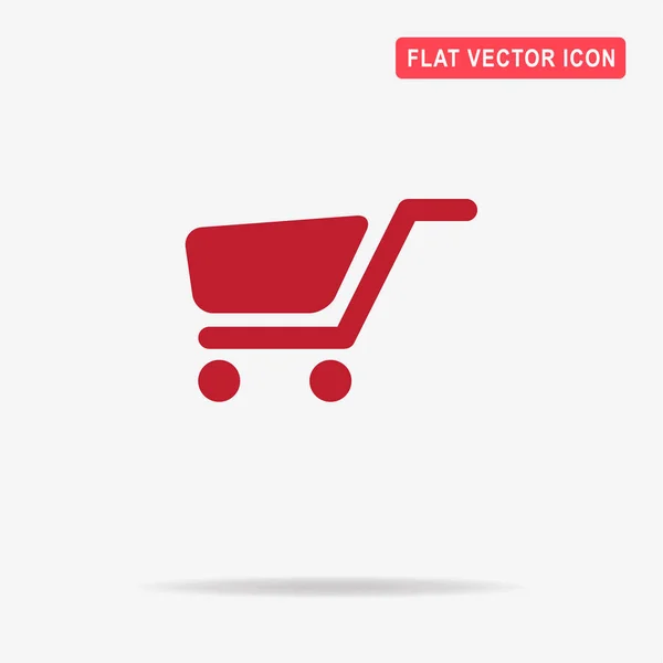 Trolley Pictogram Vectorillustratie Concept Voor Ontwerp — Stockvector