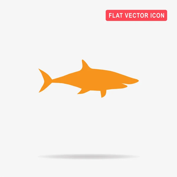 Icône Requin Illustration Vectorielle Concept Pour Conception — Image vectorielle