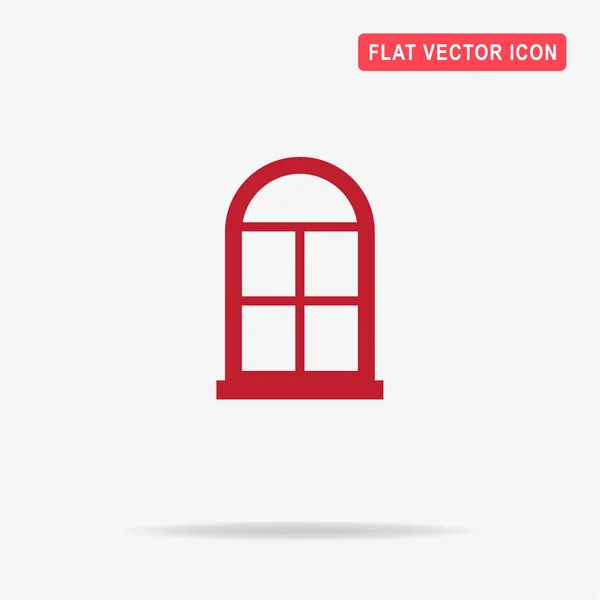 Icono Ventana Ilustración Del Concepto Vectorial Para Diseño — Vector de stock