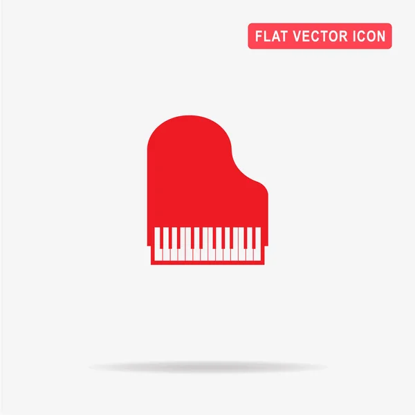 Piano Pictogram Vectorillustratie Concept Voor Ontwerp — Stockvector