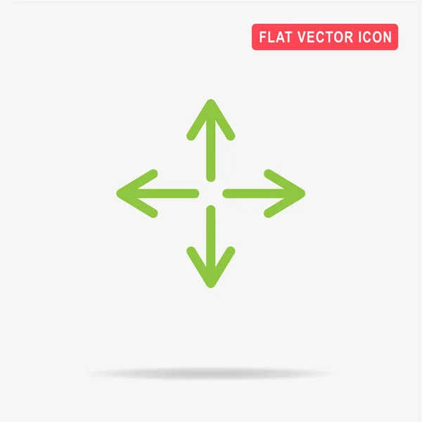 Arrows Icon Vector Concept Illustration Design — Stock Vector