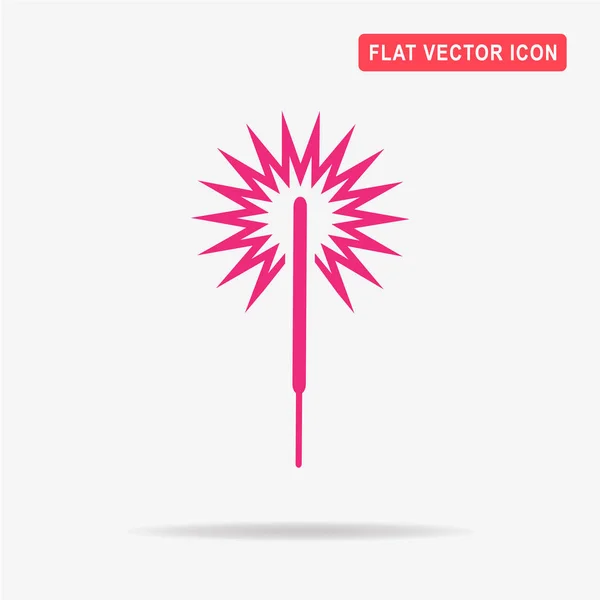 Party Sparkler Icon Vector Concept Illustration Design — Stock Vector