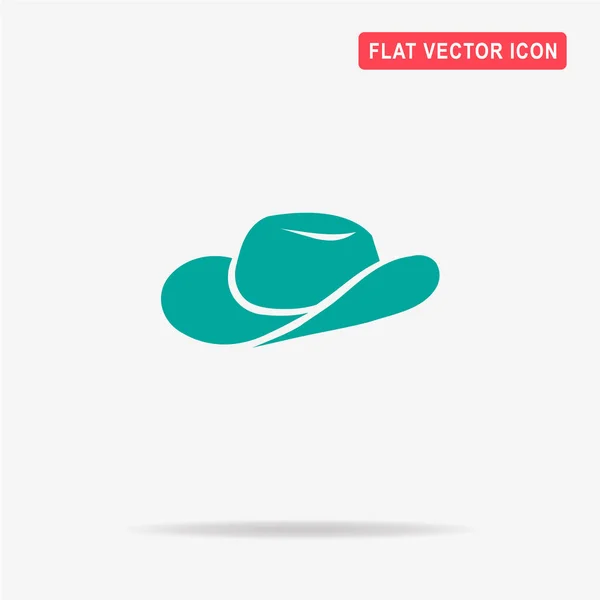 Cowboyhut Symbol Vektor Konzept Illustration Für Design — Stockvektor