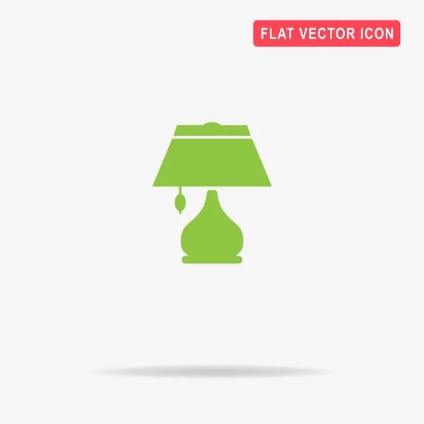 Lámpa Ikonra Vektor Koncepció Illusztráció Design — Stock Vector