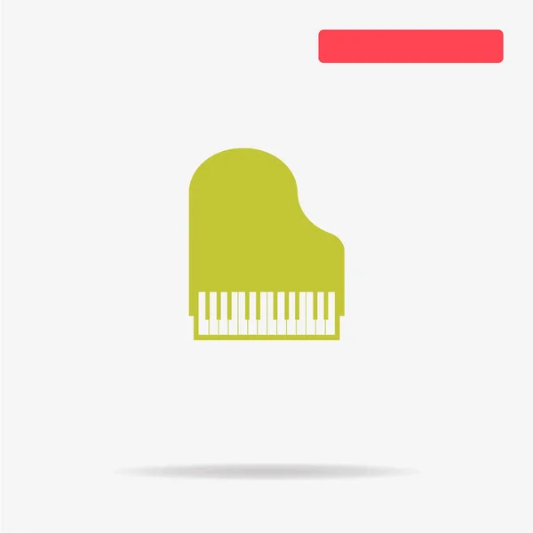 Ícone Piano Ilustração Conceito Vetor Para Design — Vetor de Stock