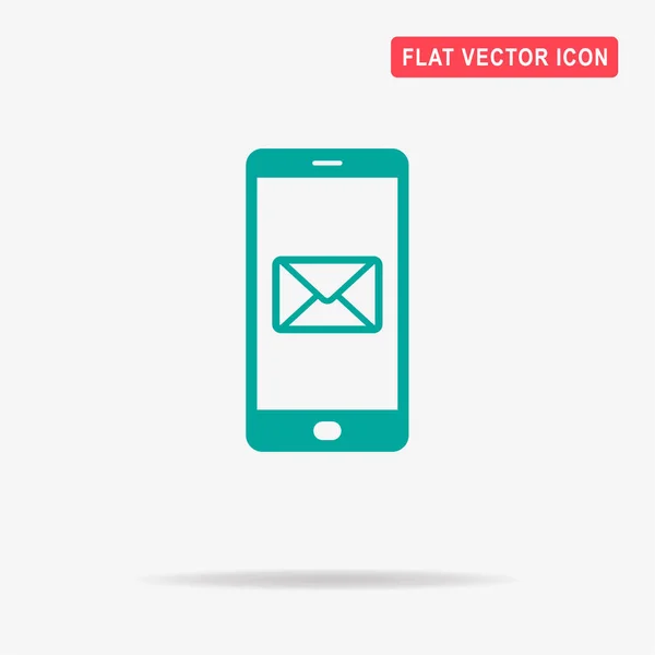Icône Email Mobile Illustration Vectorielle Concept Pour Design — Image vectorielle