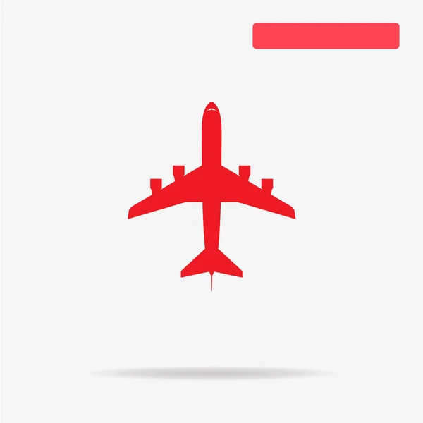 Icono Del Avión Vector Concepto Ilustración Para Diseño — Vector de stock