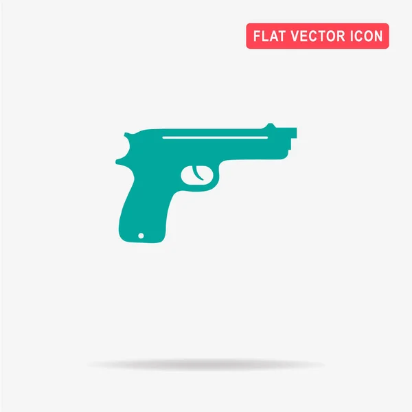 Gun Icon Vector Concept Illustration Design — Stock Vector