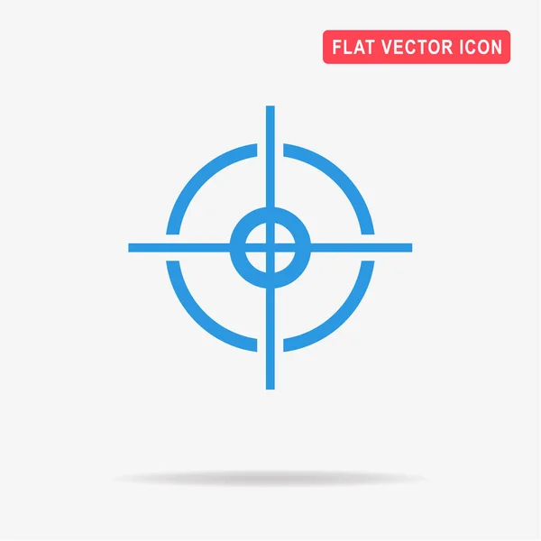 Crosshair Icon Vector Concept Illustration Design — Stock Vector