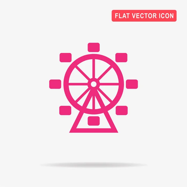 Ícone Roda Gigante Ilustração Conceito Vetor Para Design — Vetor de Stock