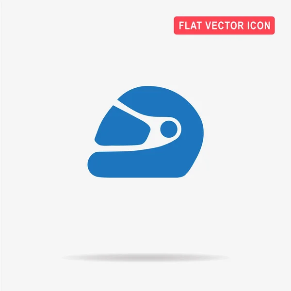 Значок Гоночного Шлема Векторная Концепция — стоковый вектор