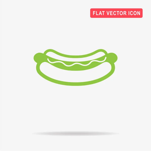 Une Icône Hot Dog Illustration Vectorielle Concept Pour Design — Image vectorielle