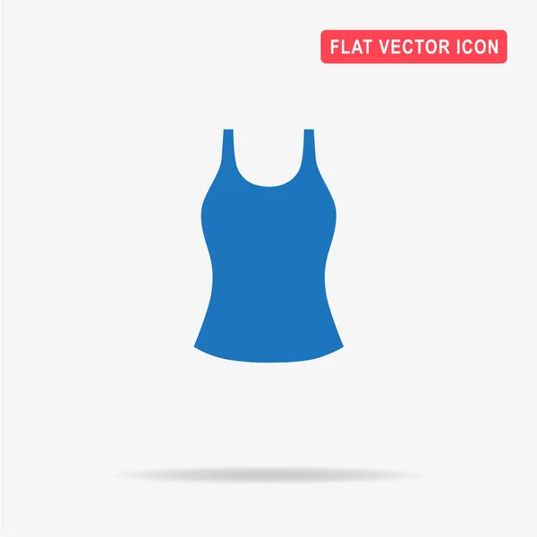 Woman Top Icon Vector Concept Illustration Design — Stock Vector