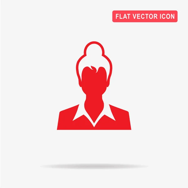 Icono Mujer Ilustración Del Concepto Vectorial Para Diseño — Vector de stock