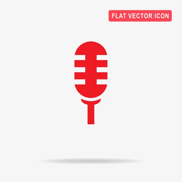 Ícone Microfone Ilustração Conceito Vetor Para Design — Vetor de Stock