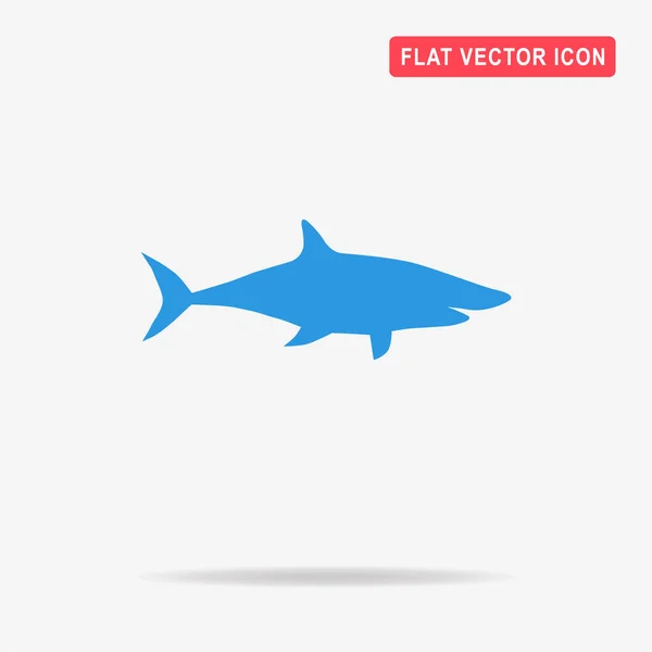 Ícone Tubarão Ilustração Conceito Vetor Para Design — Vetor de Stock