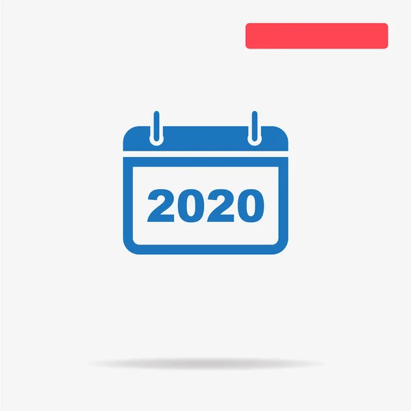 Symbol 2020 Vektor Konzept Illustration Für Design — Stockvektor