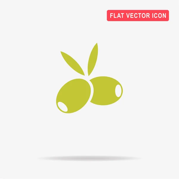 Ikona Olivy Vektorové Ilustrace Koncept Pro Design — Stockový vektor