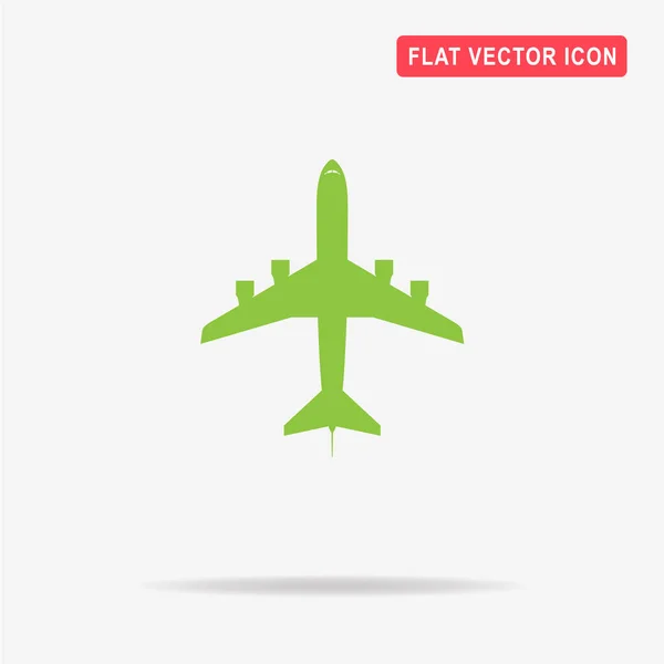 Flygplansikonen Vektor Begrepp Illustration För Design — Stock vektor