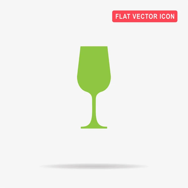 Weinglas Ikone Vektor Konzept Illustration Für Design — Stockvektor