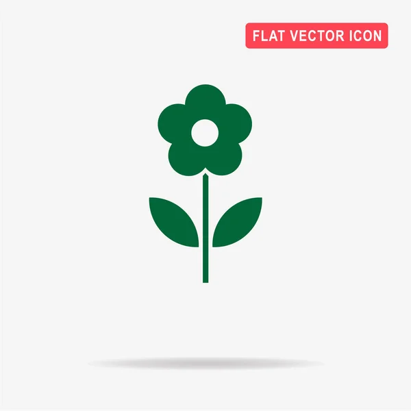 Icône Fleur Illustration Vectorielle Concept Pour Design — Image vectorielle