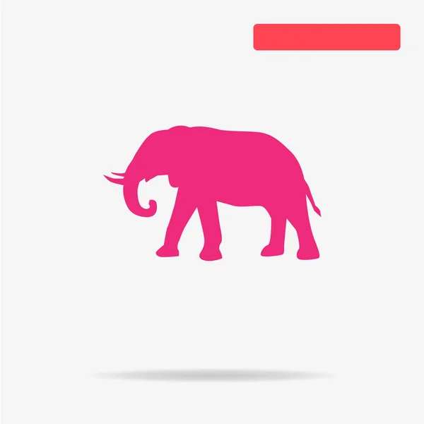 Icoana Elefantului Ilustrație Concept Vectorial Pentru Design — Vector de stoc