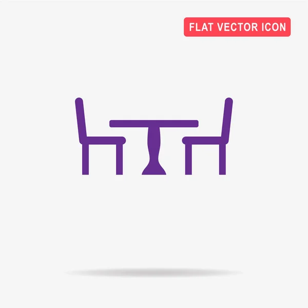 Mesa Sillas Icono Ilustración Del Concepto Vectorial Para Diseño — Vector de stock