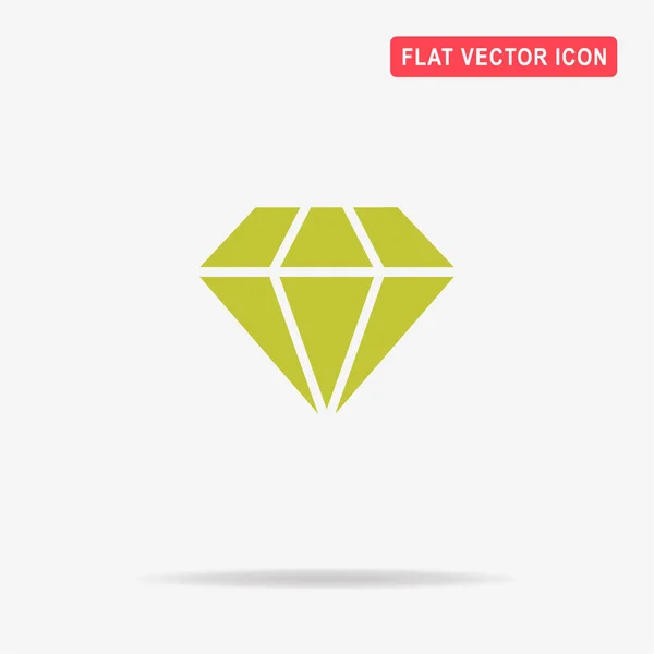 Icono Diamante Ilustración Del Concepto Vectorial Para Diseño — Vector de stock