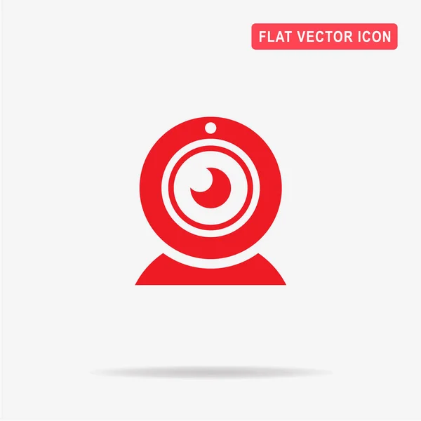 Web Kamera Symbol Vektor Konzept Illustration Für Design — Stockvektor