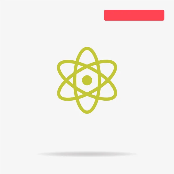 Ikona Atom Wektor Ilustracja Koncepcja Projektowania — Wektor stockowy