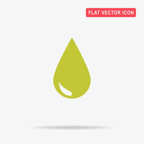 Drop Icon Vector Concept Illustration Design — Stock Vector