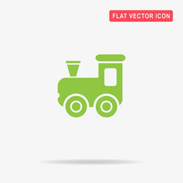 Icono Del Tren Juguete Ilustración Del Concepto Vectorial Para Diseño — Vector de stock