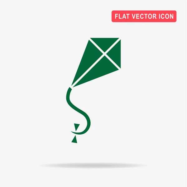 Kite Pictogram Vectorillustratie Concept Voor Ontwerp — Stockvector