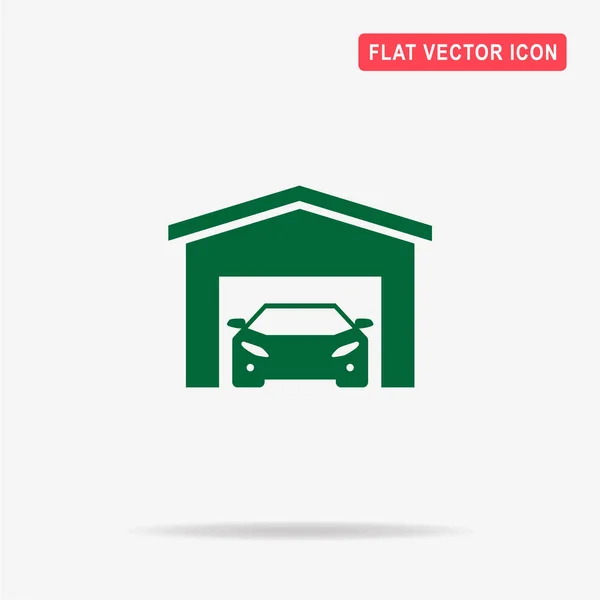 Garage Ikone Vektor Konzept Illustration Für Design — Stockvektor