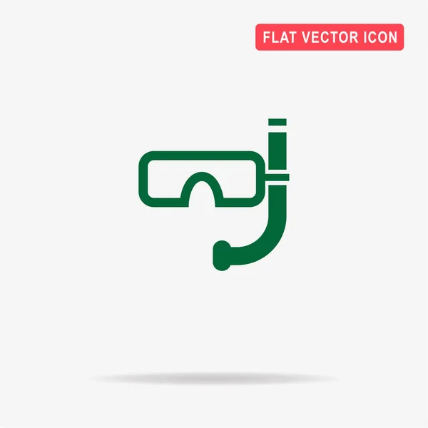 Tauchermasken Symbol Vektor Konzept Illustration Für Design — Stockvektor