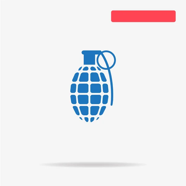 Icône Grenade Illustration Vectorielle Concept Pour Design — Image vectorielle