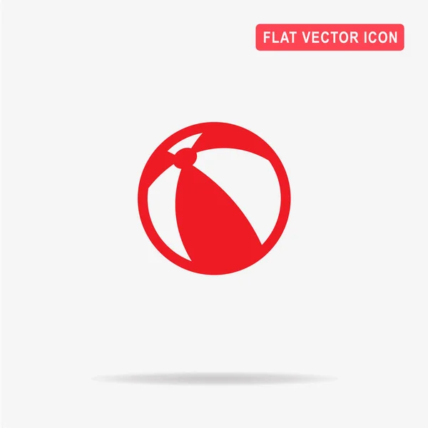 Plážový Míč Ikona Vektorové Ilustrace Koncept Pro Design — Stockový vektor