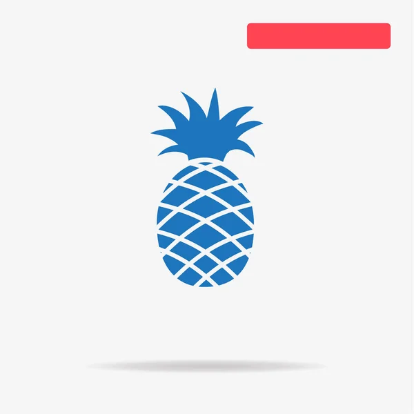 Pineapple Icon Vector Concept Illustration Design — Stock Vector