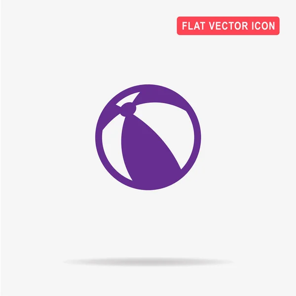Beachball Ikone Vektor Konzept Illustration Für Design — Stockvektor