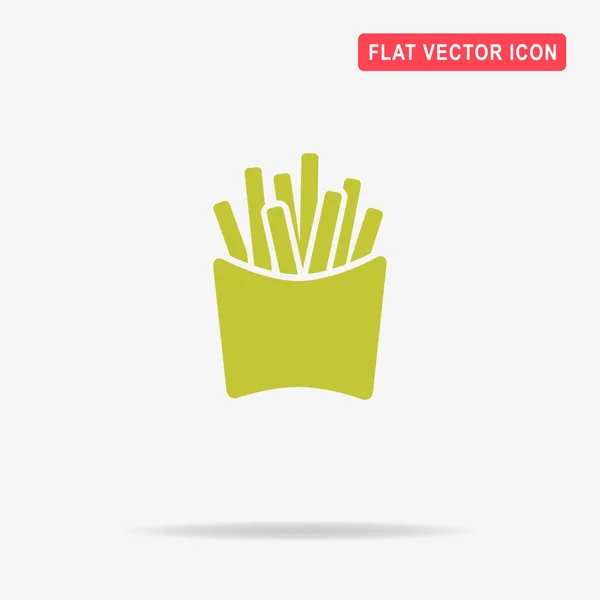 Ícone Batatas Fritas Ilustração Conceito Vetor Para Design — Vetor de Stock