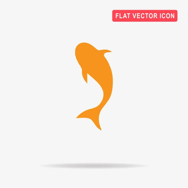 Hal Ikonra Vektor Koncepció Illusztráció Design — Stock Vector